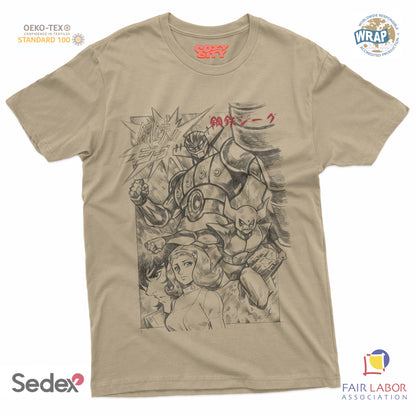 maglietta t-shirt- robottone acciaio
