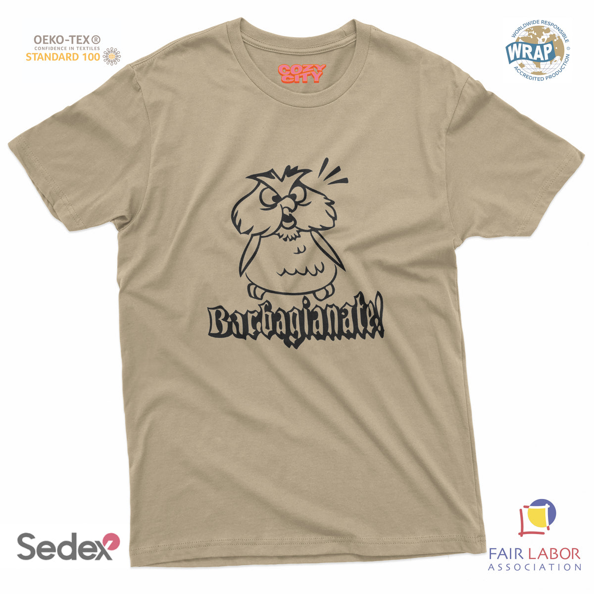maglietta t-shirt- barbagianate anacleto