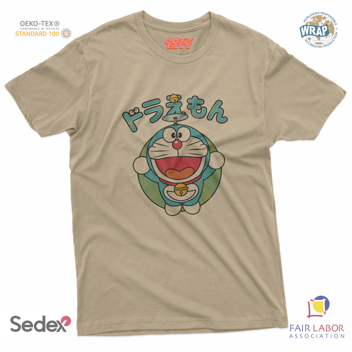 maglietta t-shirt- gatto spaziale giapponese