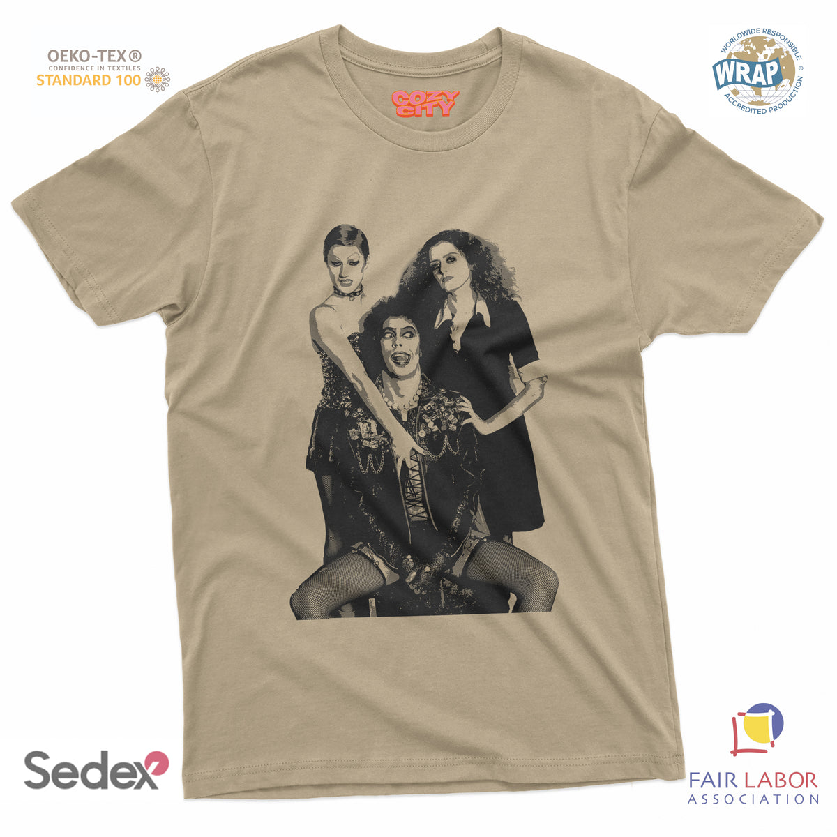 maglietta t-shirt- rocky show