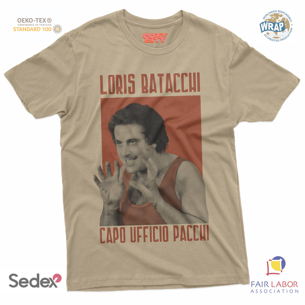 maglietta t-shirt- loris capo ufficio pacchi