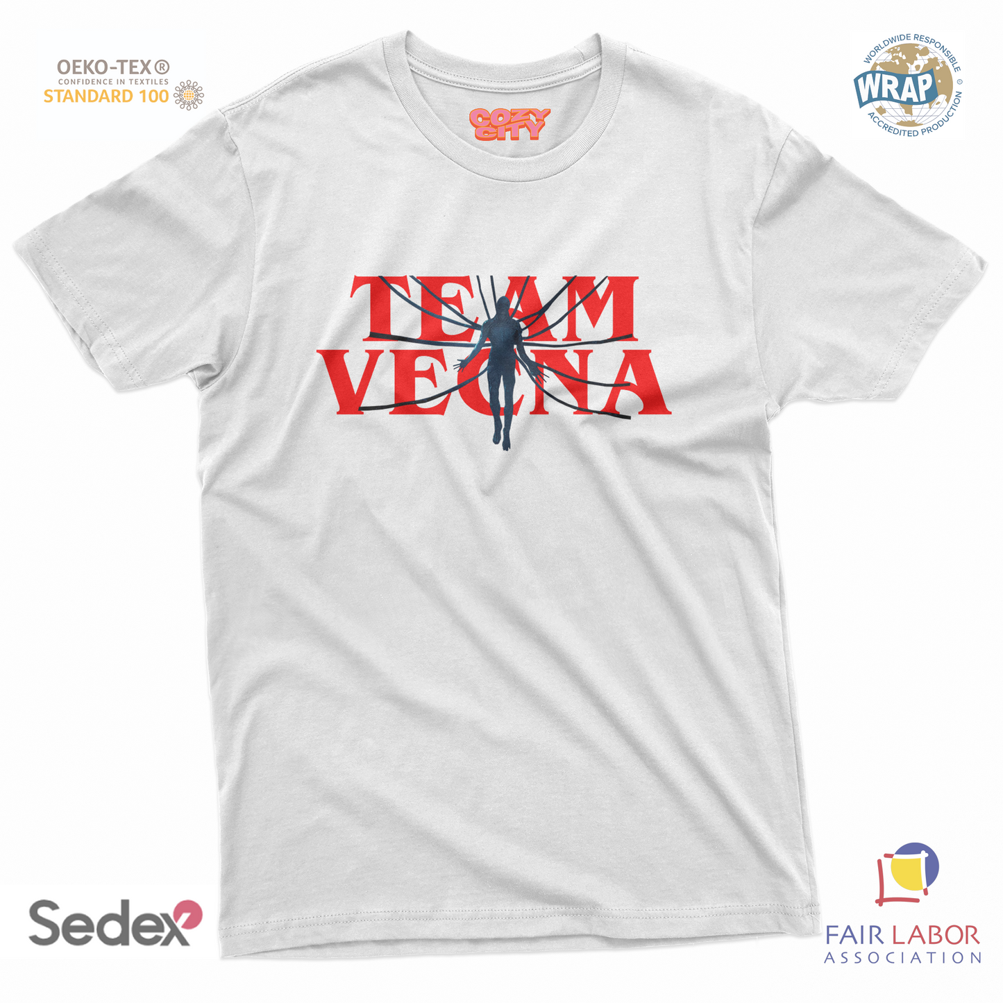 maglietta t-shirt- team mostro stranger