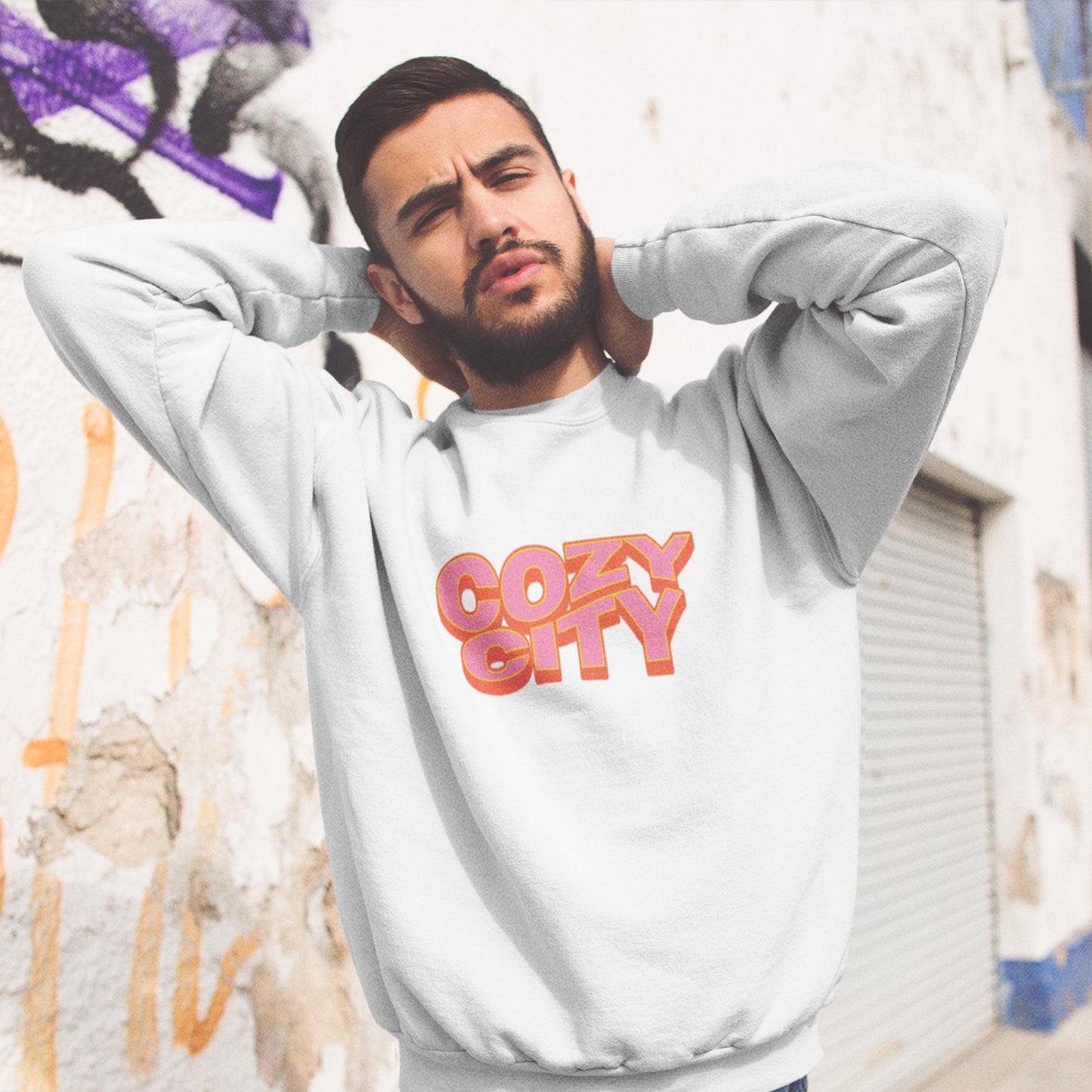 felpa con girocollo unisex- the working dead
